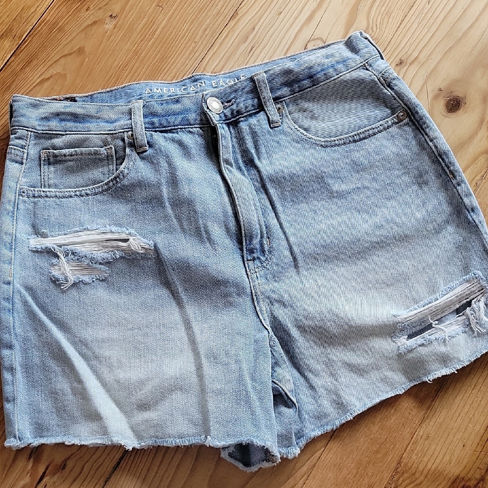 American Eagle Outfitters Women's Light Blue Denim Shorts